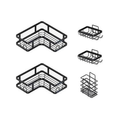 Transformez Votre Salle de Bain Sans Percer : Le Set Complet de Rangement de Douche Adhésif.