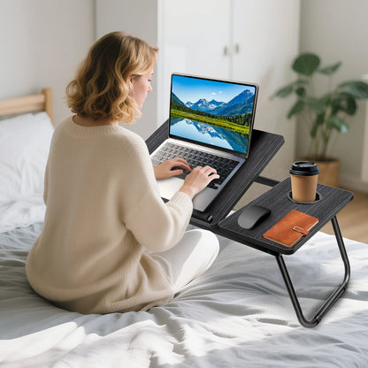 Travaillez, Étudiez, Relaxez-vous Partout : La Table Pliable et Réglable pour Ordinateur Portable.