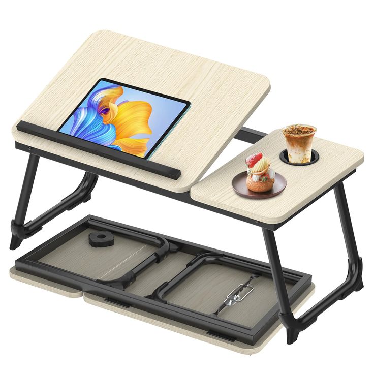 Travaillez, Étudiez, Relaxez-vous Partout : La Table Pliable et Réglable pour Ordinateur Portable.